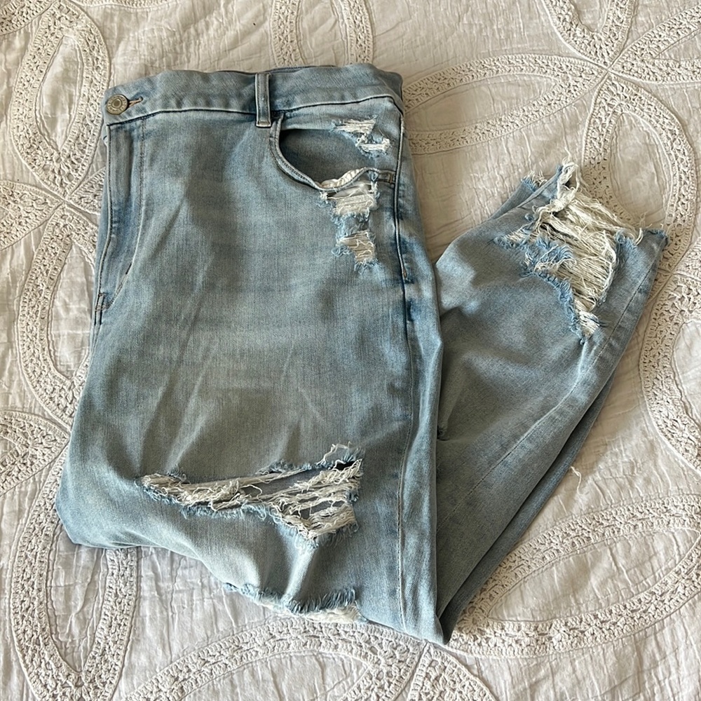 American eagle next level stretch hi-rise curvy jegging crop jeans